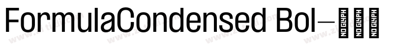 FormulaCondensed Bol字体转换